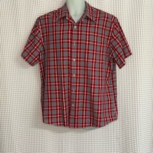 Saddlebred Red and Black Plaid Casual Shirt